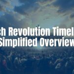 French Revolution scene, crowd of people in 18th-century clothing, storming a grand building, dramatic sky, historical painting style.