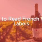 Elegant French wine bottle with detailed label, vineyard in background, warm sunlight, realistic style.