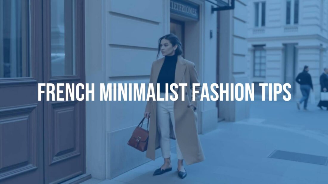 Elegant minimalist French fashion outfit, neutral tones, clean lines, stylish and timeless, realistic.