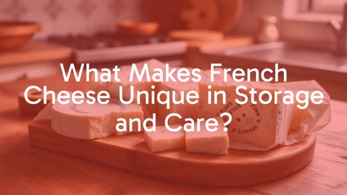 Assortment of French artisan cheeses on a wooden board, wrapped in breathable paper, natural lighting, rustic kitchen background, realistic.