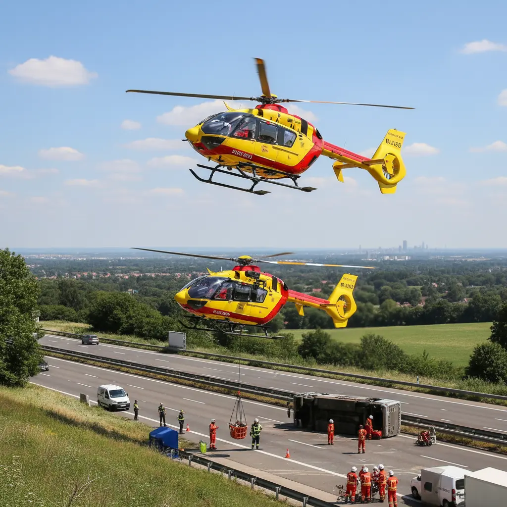 Two Helicopters Mobilized After Road Accident North of Lyon ...